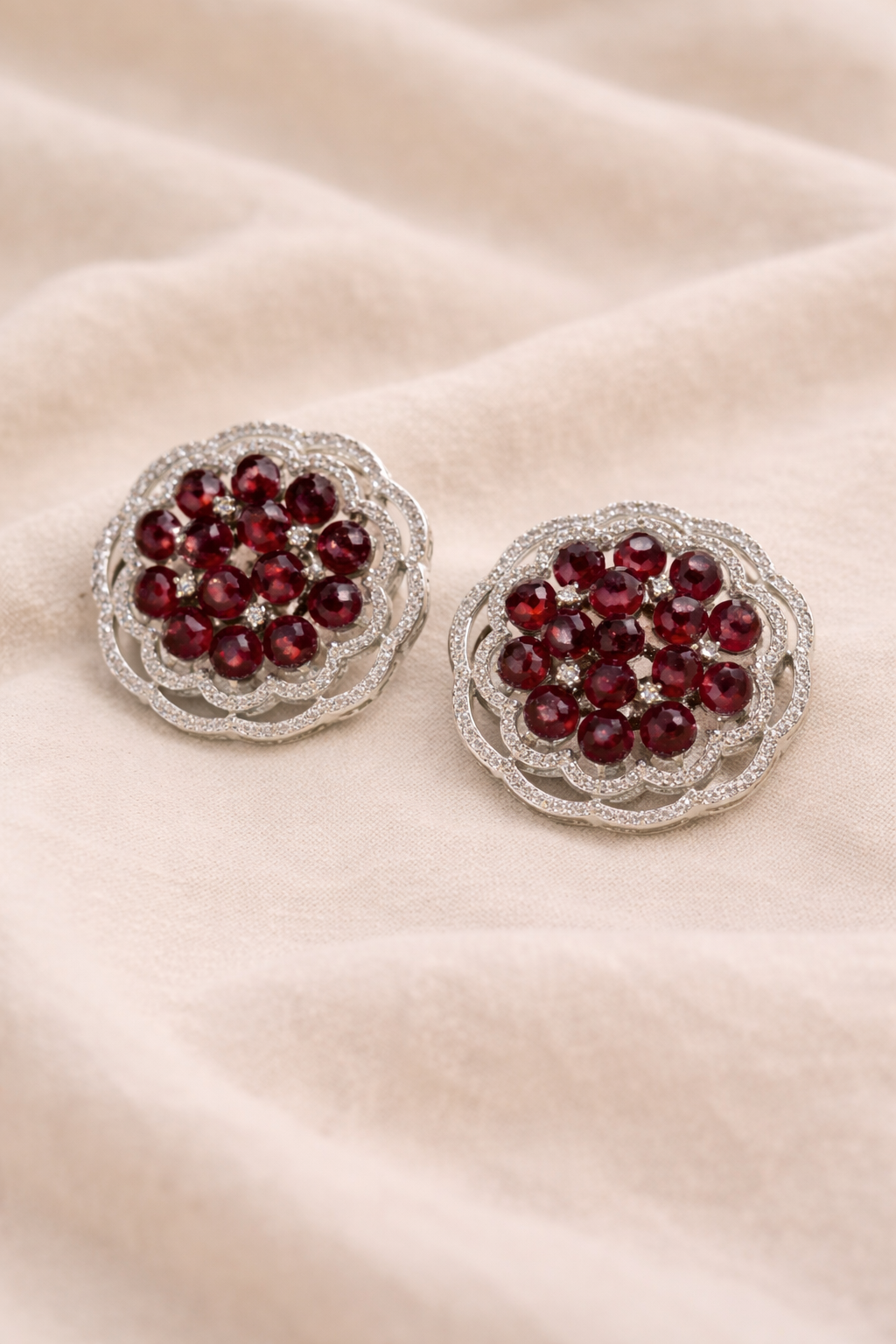 Ruby Bloom Elegance 🌹 | Timeless Floral Sparkle