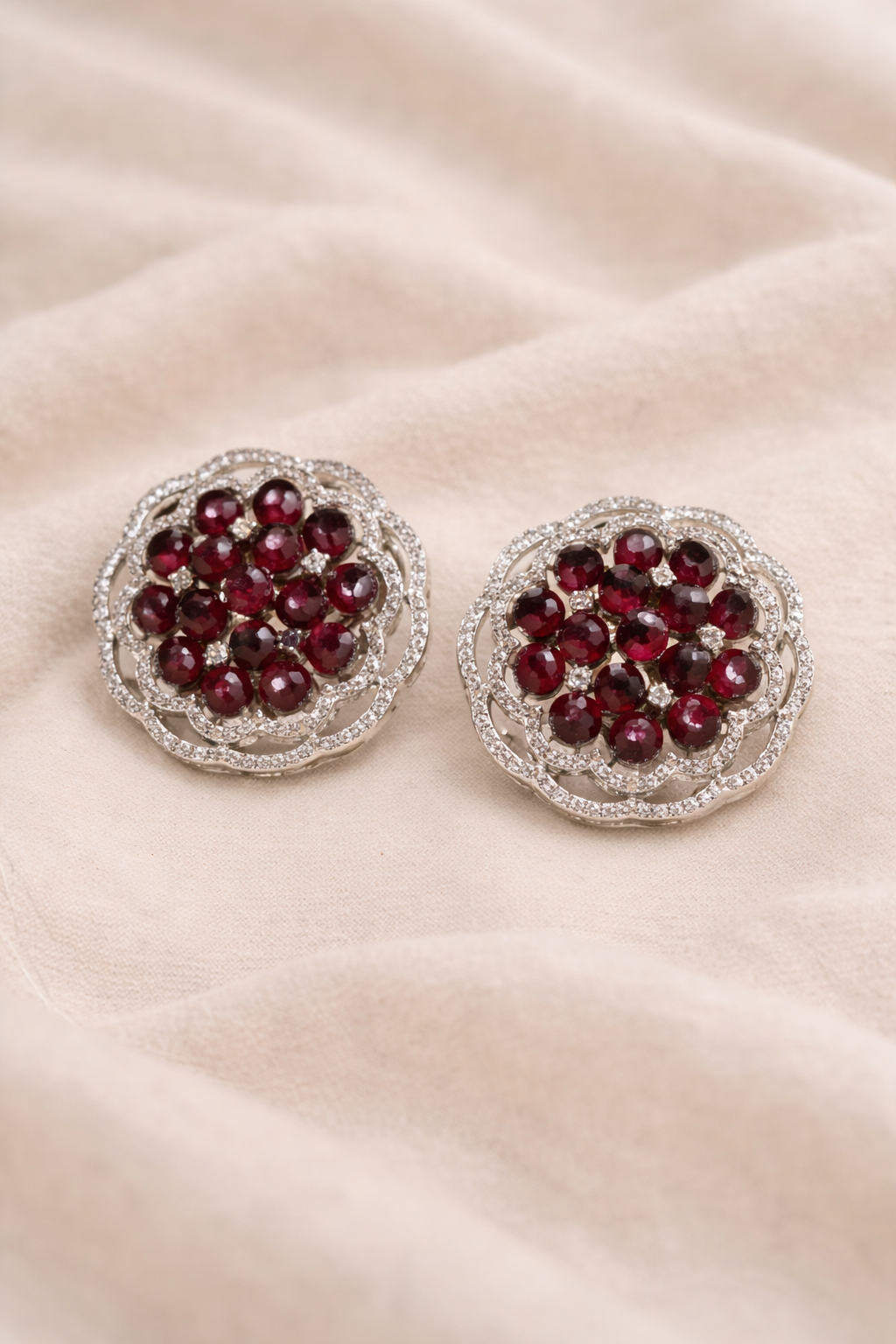 Ruby Bloom Elegance 🌹 | Timeless Floral Sparkle